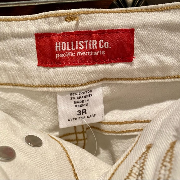 Hollister Low Rise White Flare Jeans | 3 - Picture 7 of 7
